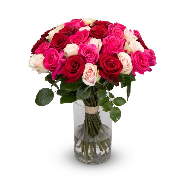 Kytice růžových růží